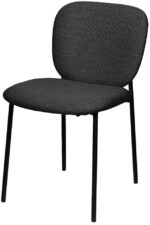 Bezoekersstoel Twist, set van 2, antracietgrijs.