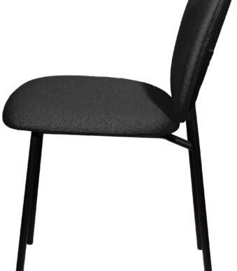 Bezoekersstoel Twist, set van 2, antracietgrijs.