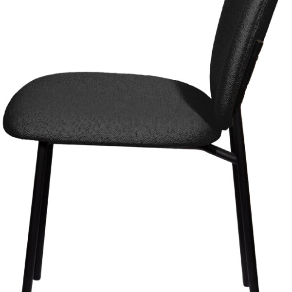 Bezoekersstoel Twist, set van 2, antracietgrijs.