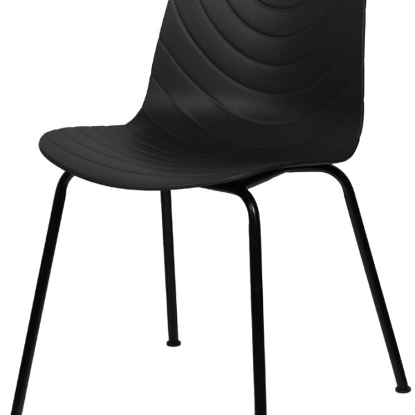 Draaibare bezoekersstoelen, set van 2, zwart