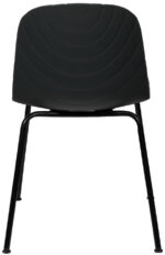 Draaibare bezoekersstoelen, set van 2, zwart