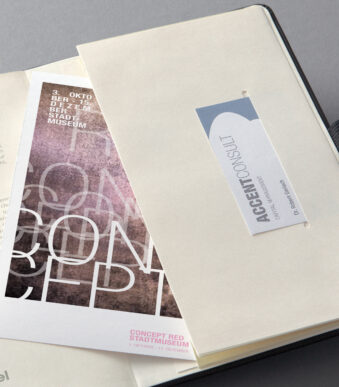 Eeuwigdurende agenda Conceptum, zwart, formaat A5