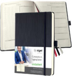 Eeuwigdurende agenda Conceptum, zwart, formaat A5