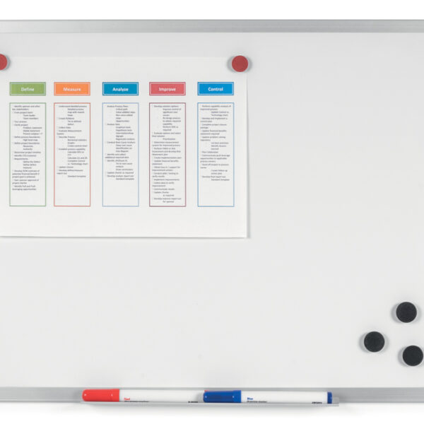 Bi-Office Geëmailleerd Whiteboard AYDA, 600 x 450 mm.