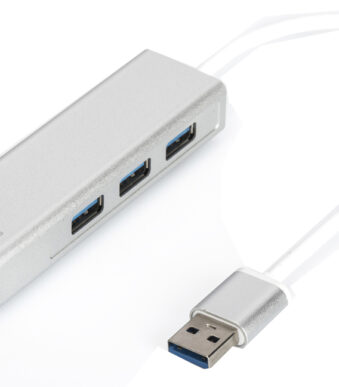 USB 3.0 Hub met 3 poorten & Gigabit Netwerkaansluiting