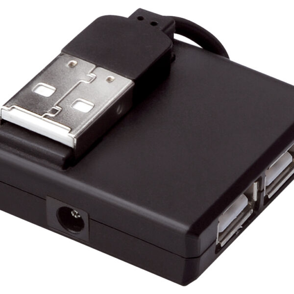 USB 2.0-hub met 4 poorten, zwart