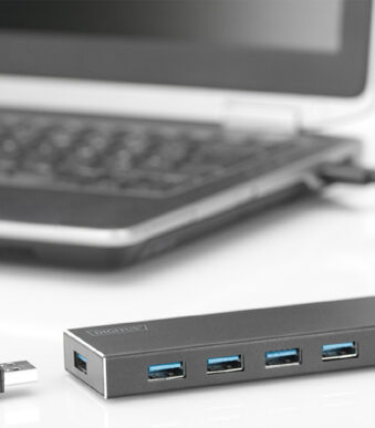 USB 3.0 hub 7 poorten, met voeding