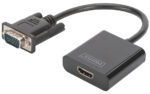 VGA naar HDMI + audio converter, zwart