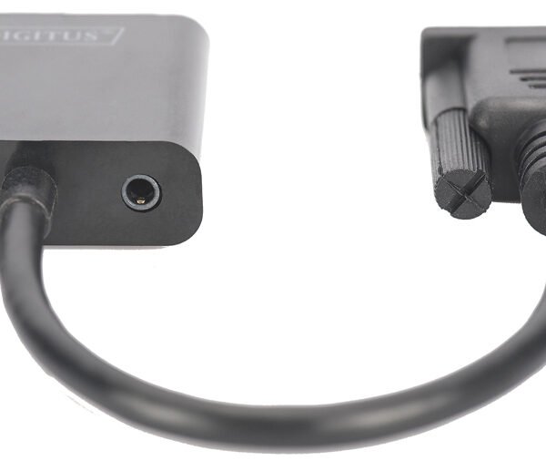 VGA naar HDMI + audio converter, zwart