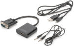 VGA naar HDMI + audio converter, zwart