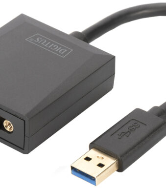 USB 3.0 Videoadapter - USB naar VGA, zwart