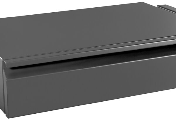 Bureaulade, zwart mat