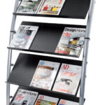 Brochurehouder, 15 vakken A4, breedte 82 cm