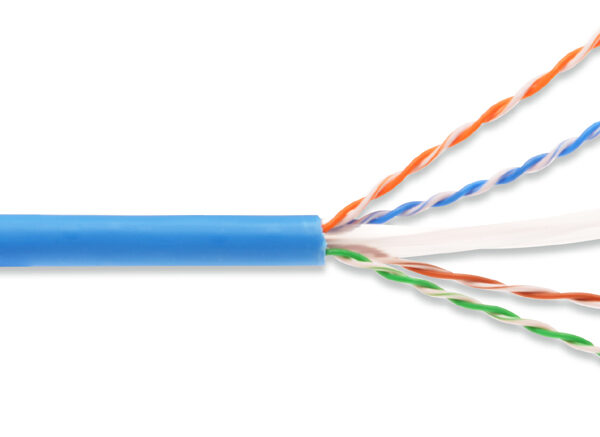 Installatiekabel Cat. 6a, U-UTP, 305 meter rol, blauw