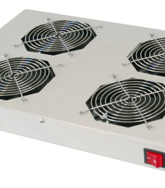 DIGITUS 19" ventilatoreeneenheid, 1 HE, 4 x 120 mm ventilatoren