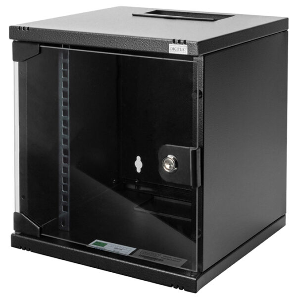 Digitus 10" wandverdeelkast, 6 hoogten, 312 x 300 mm, zwart