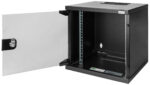 Digitus 10" wandverdeelkast, 6 hoogten, 312 x 300 mm, zwart