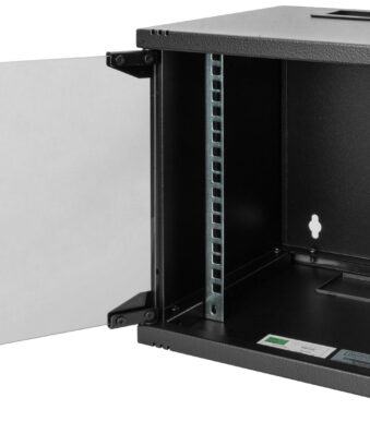 Digitus 10" wandverdeelkast, 6 hoogten, 312 x 300 mm, zwart