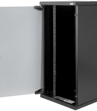 Wandverdeler 10" zwart, 12 hoogtes, 312x300 mm