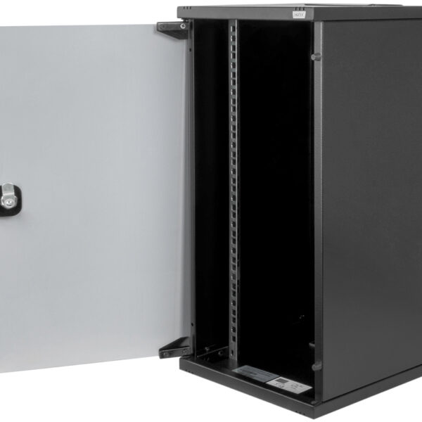 Wandverdeler 10" zwart, 12 hoogtes, 312x300 mm