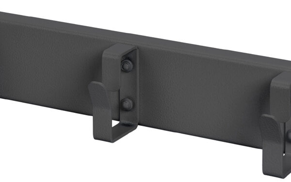 10" kabelgeleiding, 1U, 3 kabelknoppen, zwart