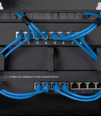 10" Vakbord, 1HE, zwart RAL 9005