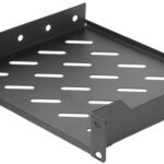 10" vaste legbord, 1U hoogte, zwart