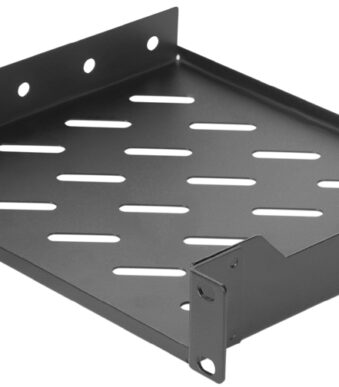 Hardmetalen serverrekplank, 1U, vaste montage, grijs