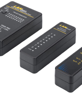 Netwerkstatus- en communicatiekabeltester, RJ45/BNC