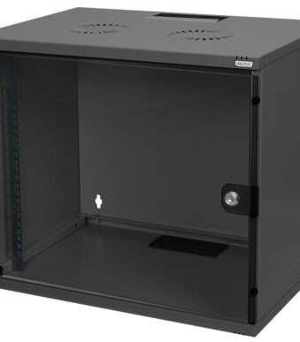 19" wandbedradingsverdeler SOHO, ongemonteerd, 7 hoogtes, zwart