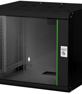 19" Wandmontage netwerkverdelerkast, 9 units, zwart