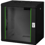 19 inch verdeelkast Unique Line, 12 HE, zwart