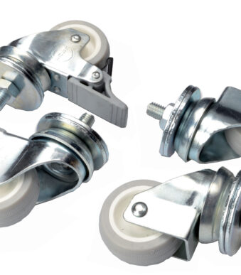 Instelbare rollenset voor wandverdeler