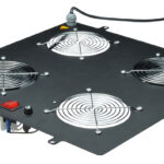 Dakventilatie-eenheid met 2 ventilatoren, zwart (RAL 9005)