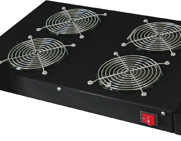 DIGITUS 19" ventilatoreeneenheid, 1 HE, 4 x 120 mm ventilatoren