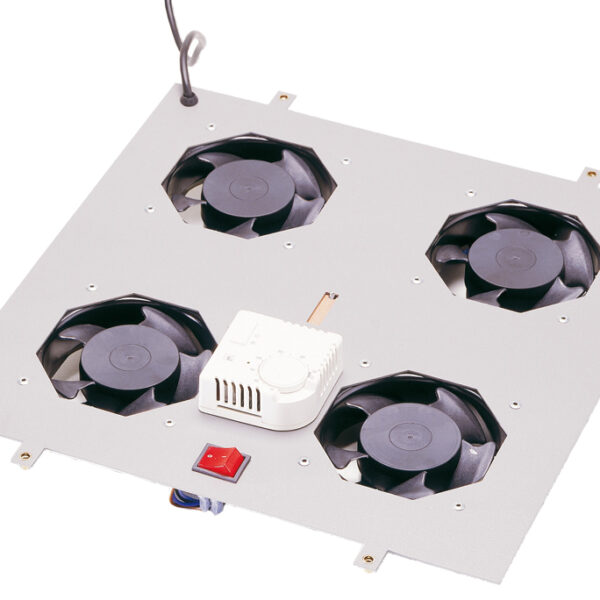 Dakventilatie-unit, 4 ventilatoren, lichtgrijs (RAL 7035)