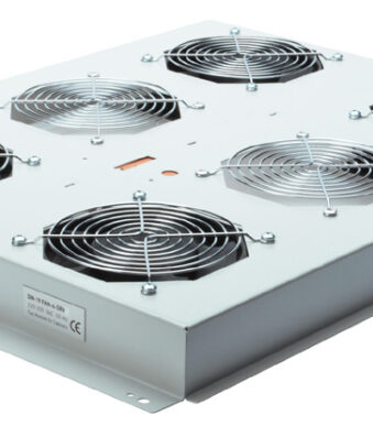 Dakluchtventilator-unit, 4 ventilatoren, lichtgrijs (RAL7035)