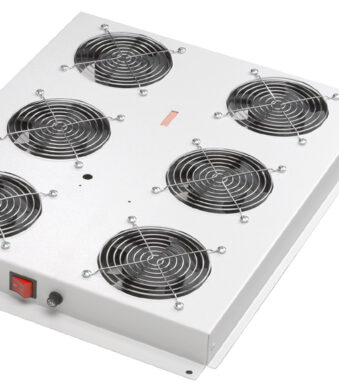 Dakventilatie-eenheid met 6 ventilatoren, lichtgrijs (RAL7035)