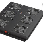 Daklucht ventilatorsysteem, 6 ventilatoren, zwart (RAL9005)