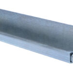 Montagerails, 1U, vast gemonteerd, verzinkt