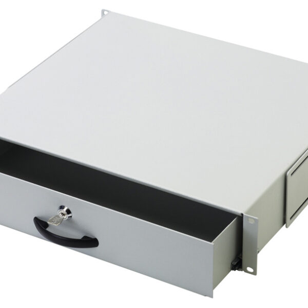 19" documenthouder, 2 hoogten, lichtgrijs (RAL 7035)