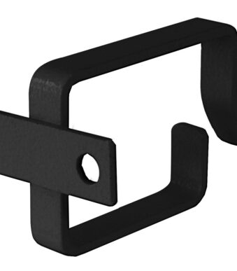 Kabelklem van staalplaat, 44 x 60 mm, zwart