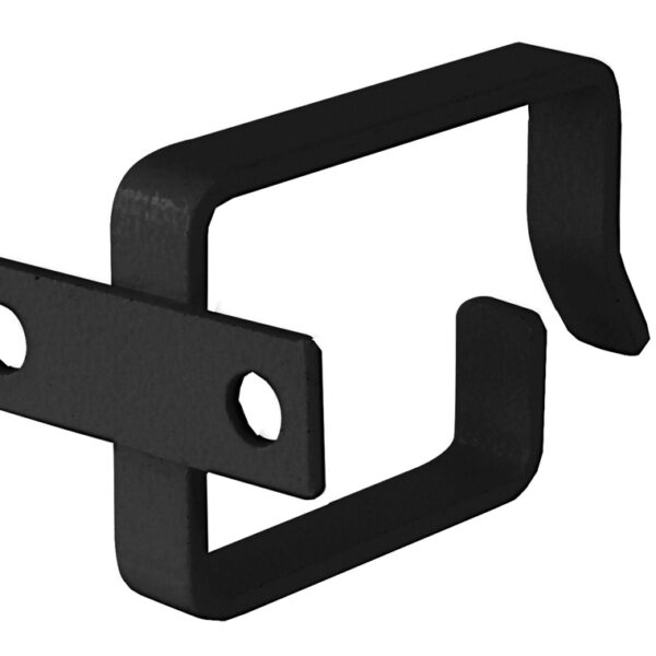 Kabelklem van staalplaat, 44 x 60 mm, zwart