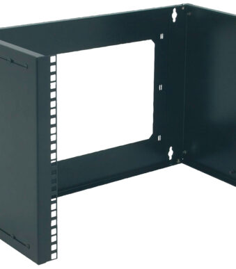 19" universele wandsteun, 4 hoogten, zwart (RAL 9005)