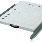 19" Server rack legbord, 1U, uittrekbaar, diepte: 525 mm