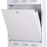 19" Wandmontage Patchverdeler, 2 HE, lichtgrijs