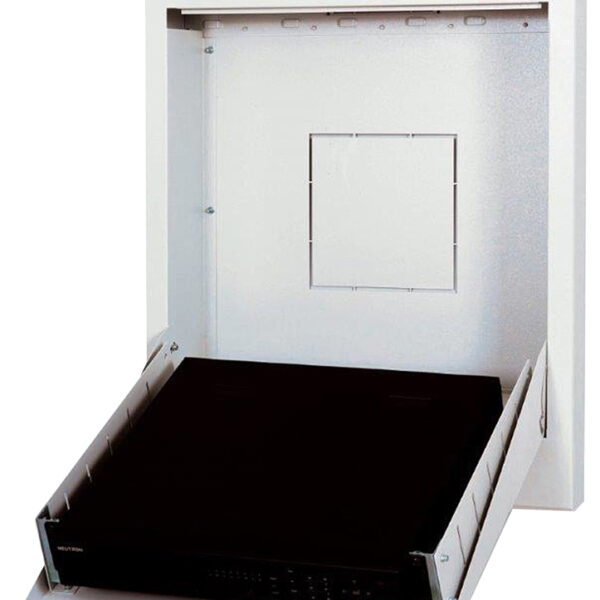 19" Wandmontage Patchverdeler, 2 HE, lichtgrijs