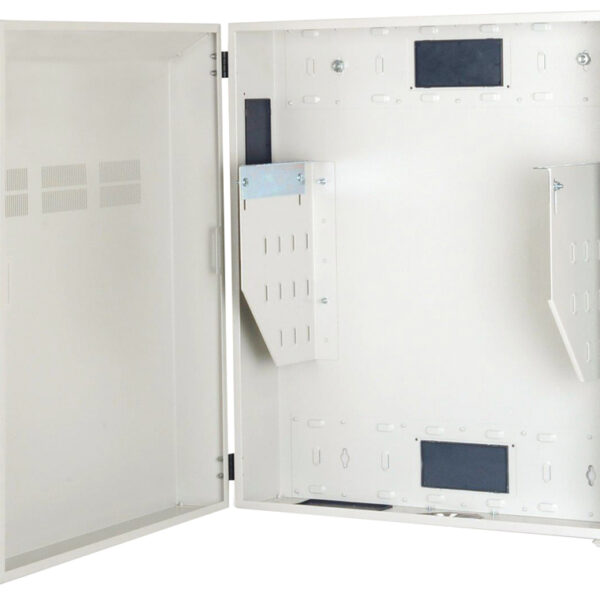 19" slimme wandverdeler, 4 hoogtes, lichtgrijs (RAL7035)