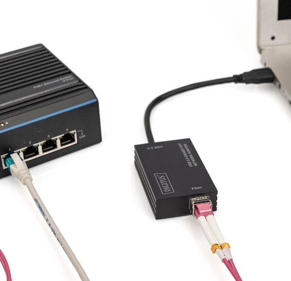 USB 3.0 glasvezel-netwerkadapter