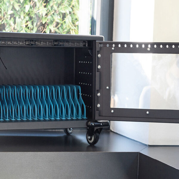 Mobiele oplader-kast voor tablets, 16 oplaadposities.
